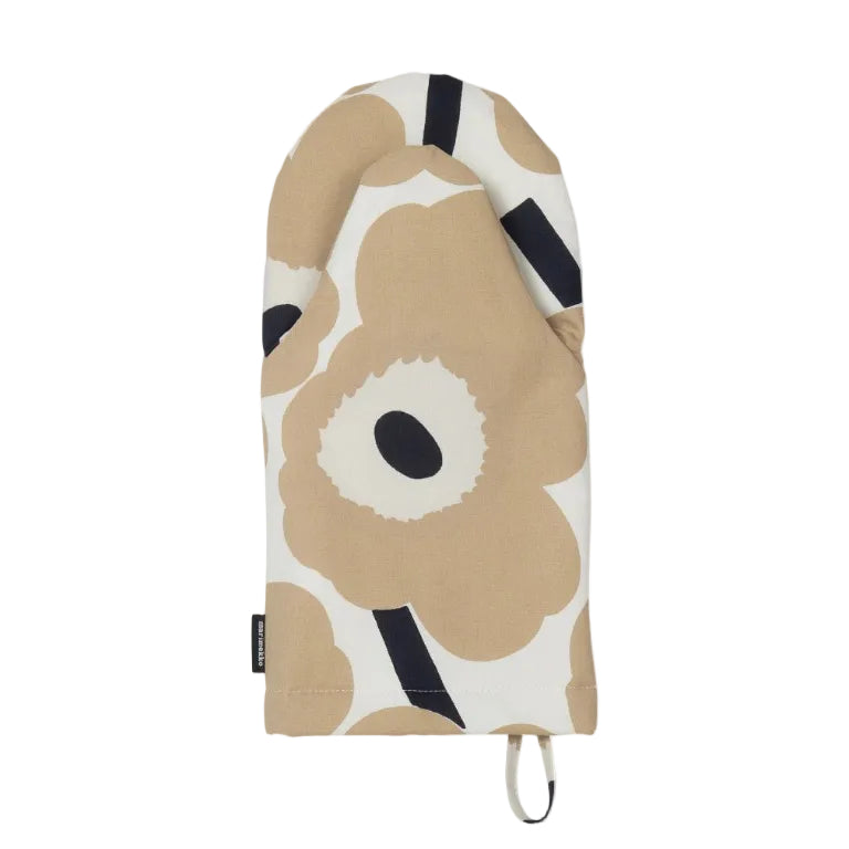 Pieni Unikko Oven Mitt, Beige