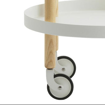 Block Table, Round, 45cm, White
