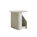 Sentrum Side Table, Warm Grey painted metal