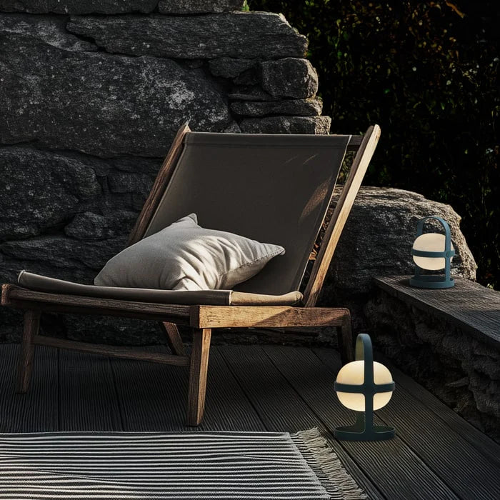 Soft Spot Solar Circular Lamp, H7.3" forest green