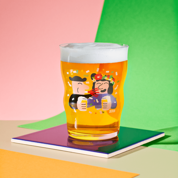 Mikkeller Pint Beer Glass 13.5 oz Deco 2025