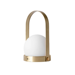 Carrie LED Lamp, Brushed Brass-Lighting-Audo-vancouver special
