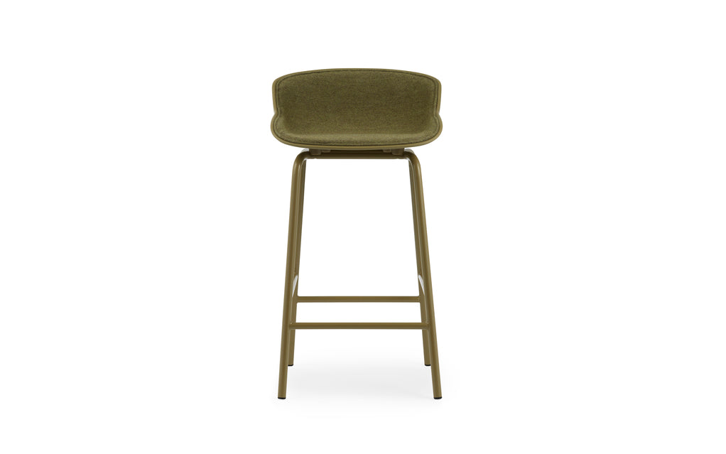 Hyg Barstool 65cm, Front Upholstery Steel/Olive