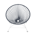 Condesa Chair, Grey Cord/White Base