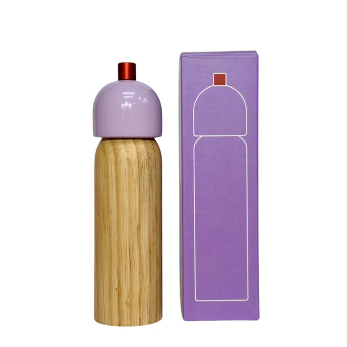 Grinder, Med, Lilac + Red