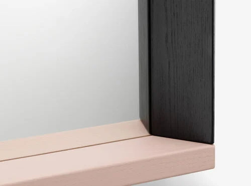 Colour Frame Mirror Small, Green/Pink