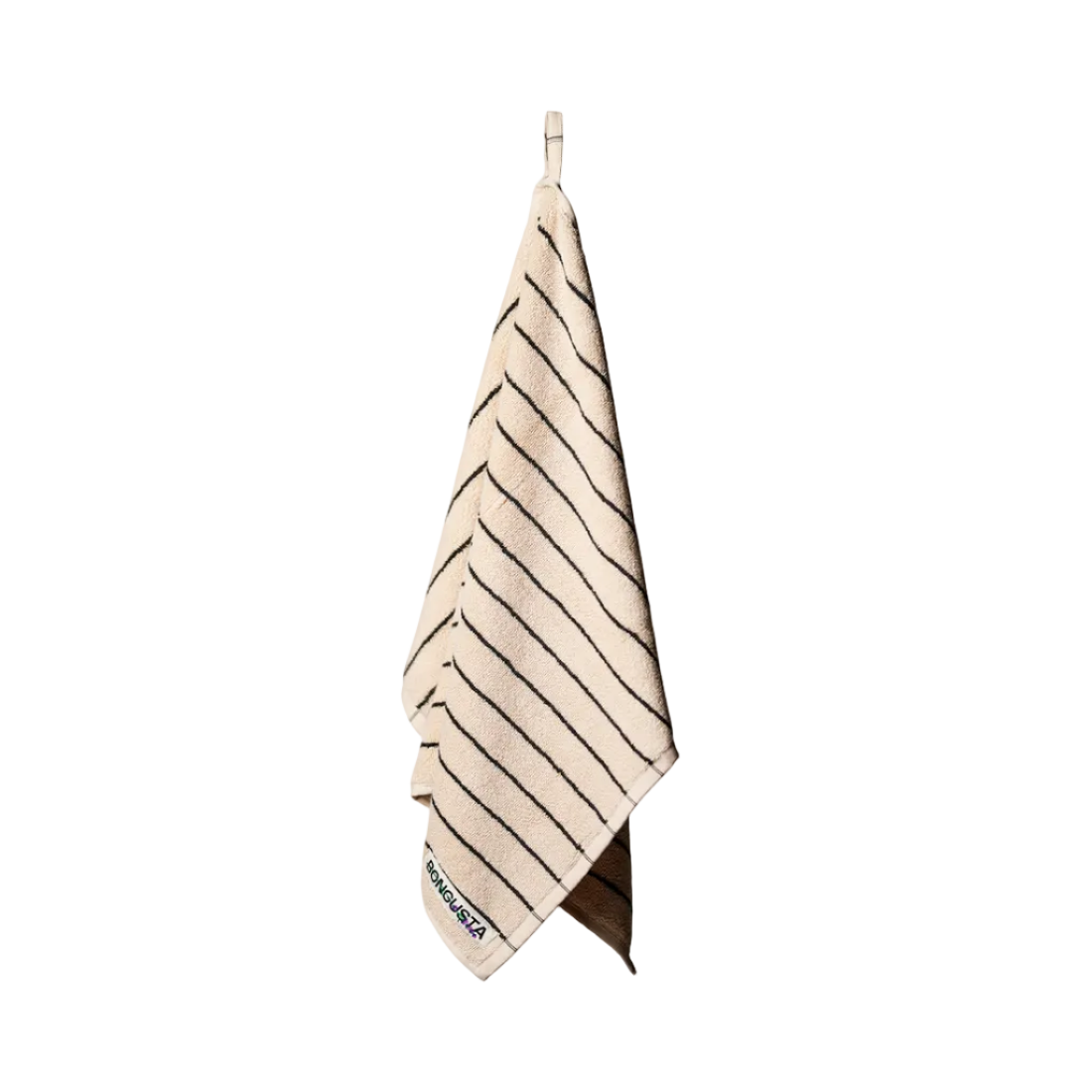 Naram Hand Towel, Creme/Ink