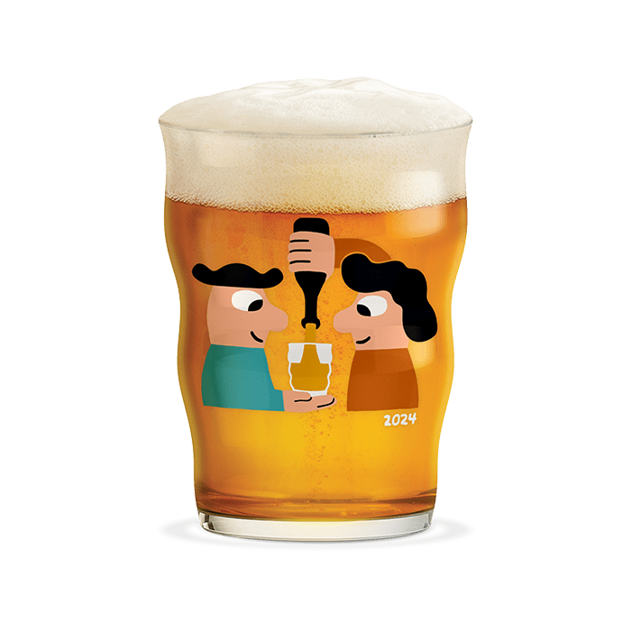 Mikkeller Pint Beer Glass 13.5 oz Clear 2024