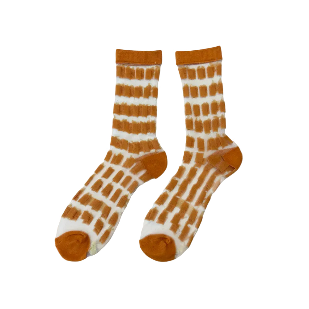 Sheer Socks, Check Flow