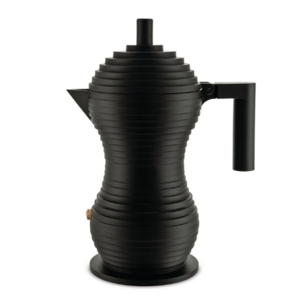 Pulcina, Espresso Coffee Maker, Black, 6 cup