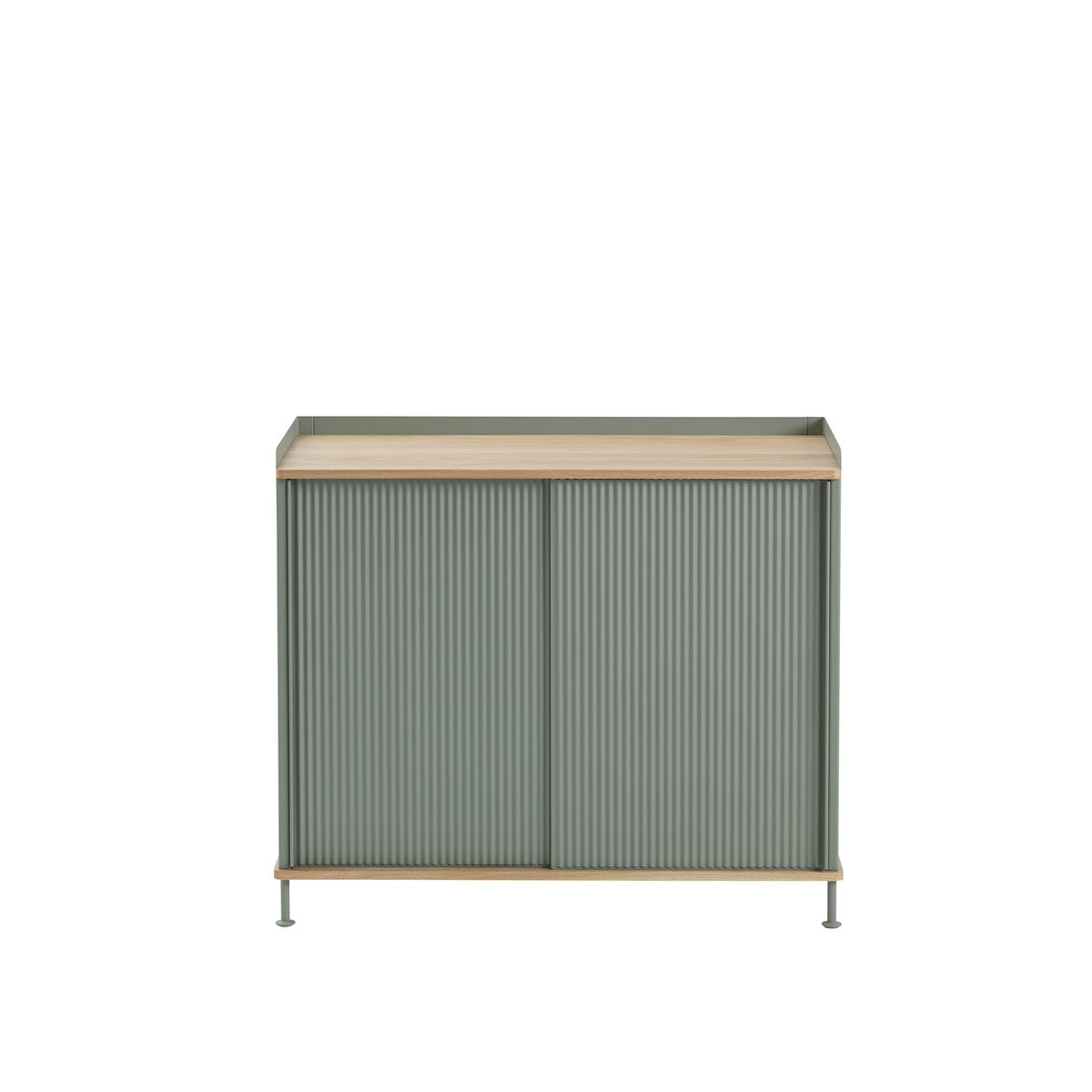 Enfold Sideboard, Tall, Oak/Dusty Green