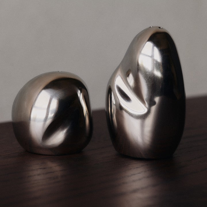 Orevo Salt Pepper Shakers Pair, Steel