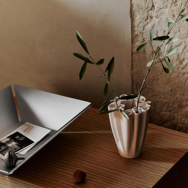 Dedali Vase, H11 Off White