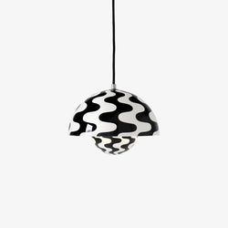 Flowerpot Pendant VP10, B/W pattern