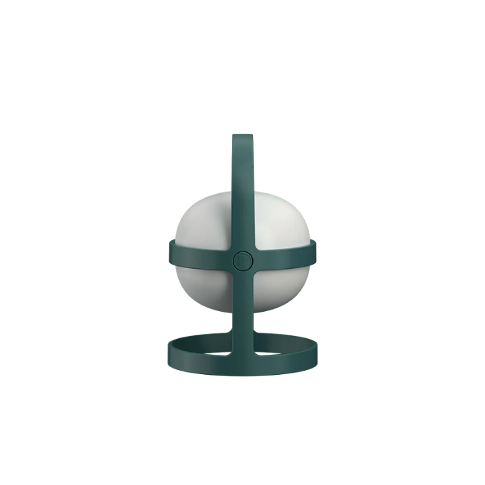 Soft Spot Solar Circular Lamp, H7.3" forest green