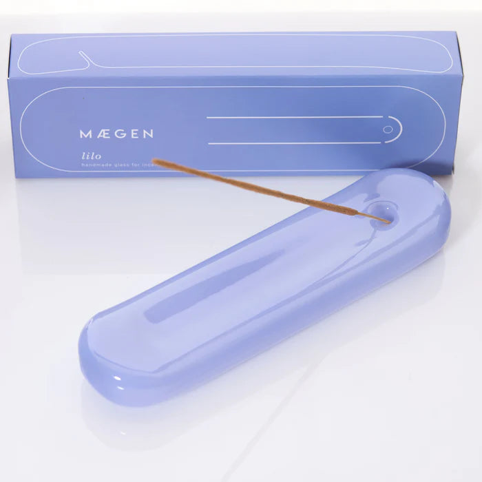 Lilo Incense Holder, Milky Blue
