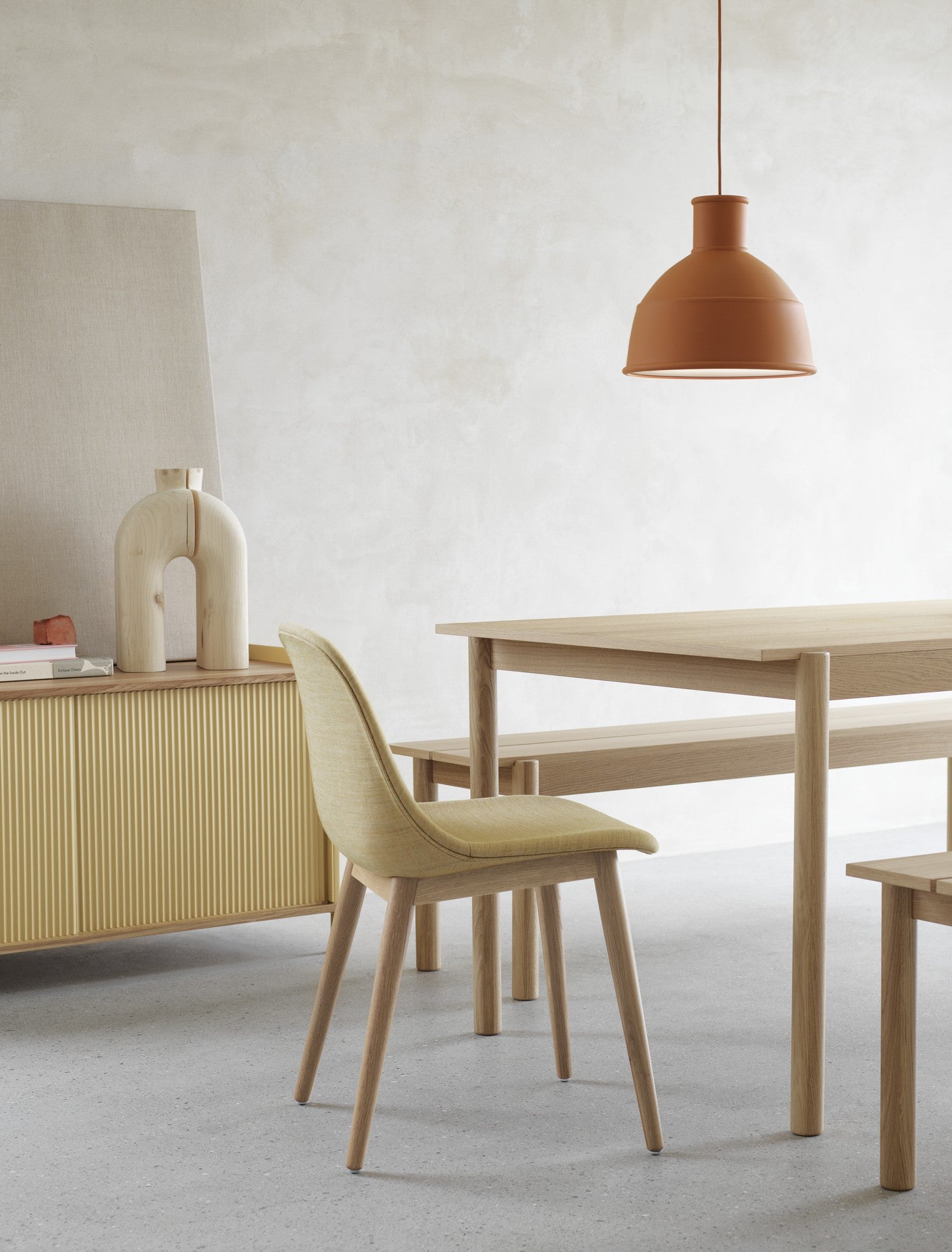 Linear Wood Table, Oak, 200 cm X 90cm