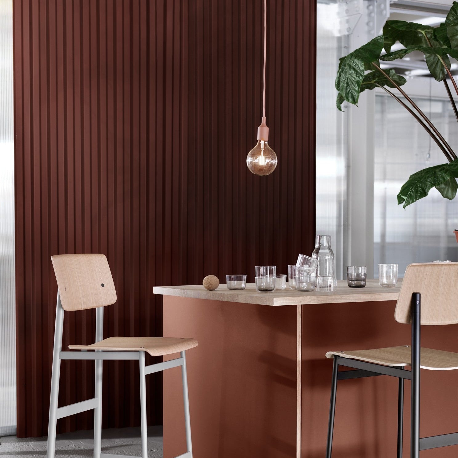 E27 Light, Clay Brown, LED