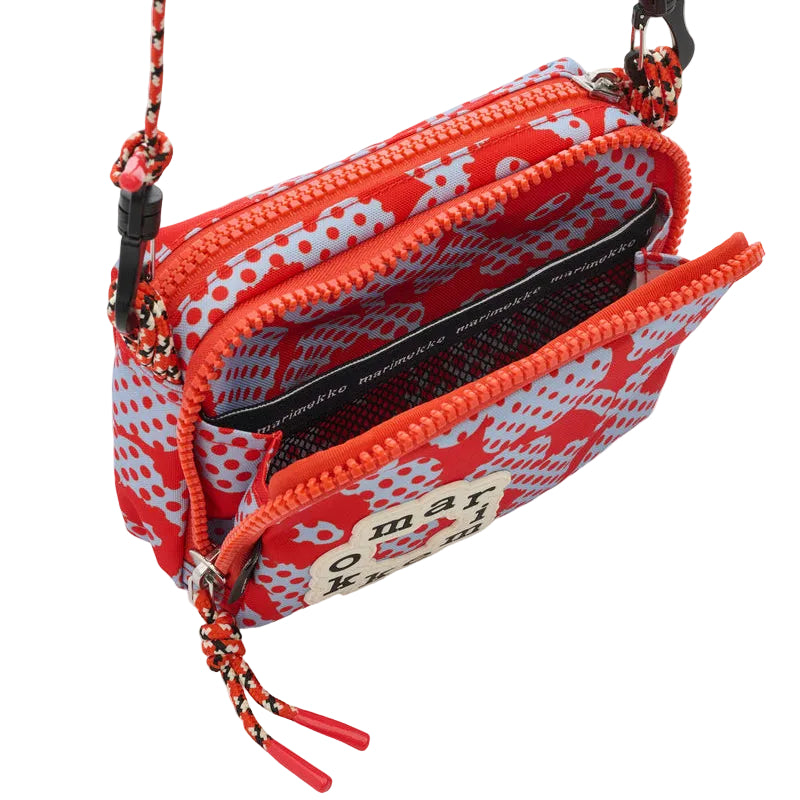 Marimekko unikko shoulder bag, red