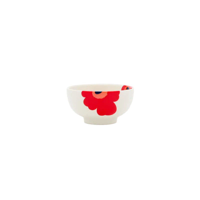 Oiva Unikko Bowl 3dl, Red and Blue