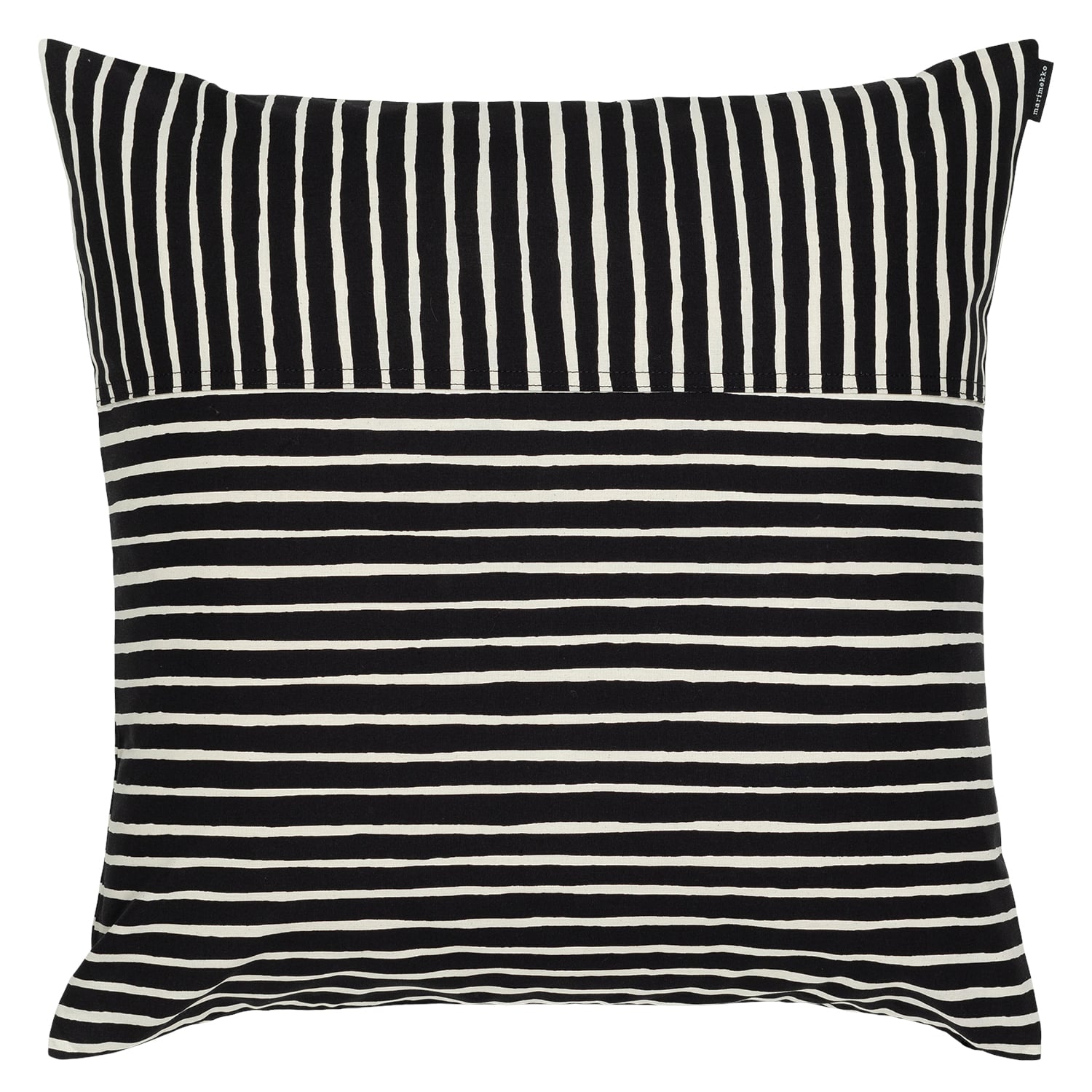 Piccolo Cushion Cover 50x50cm, White and Black