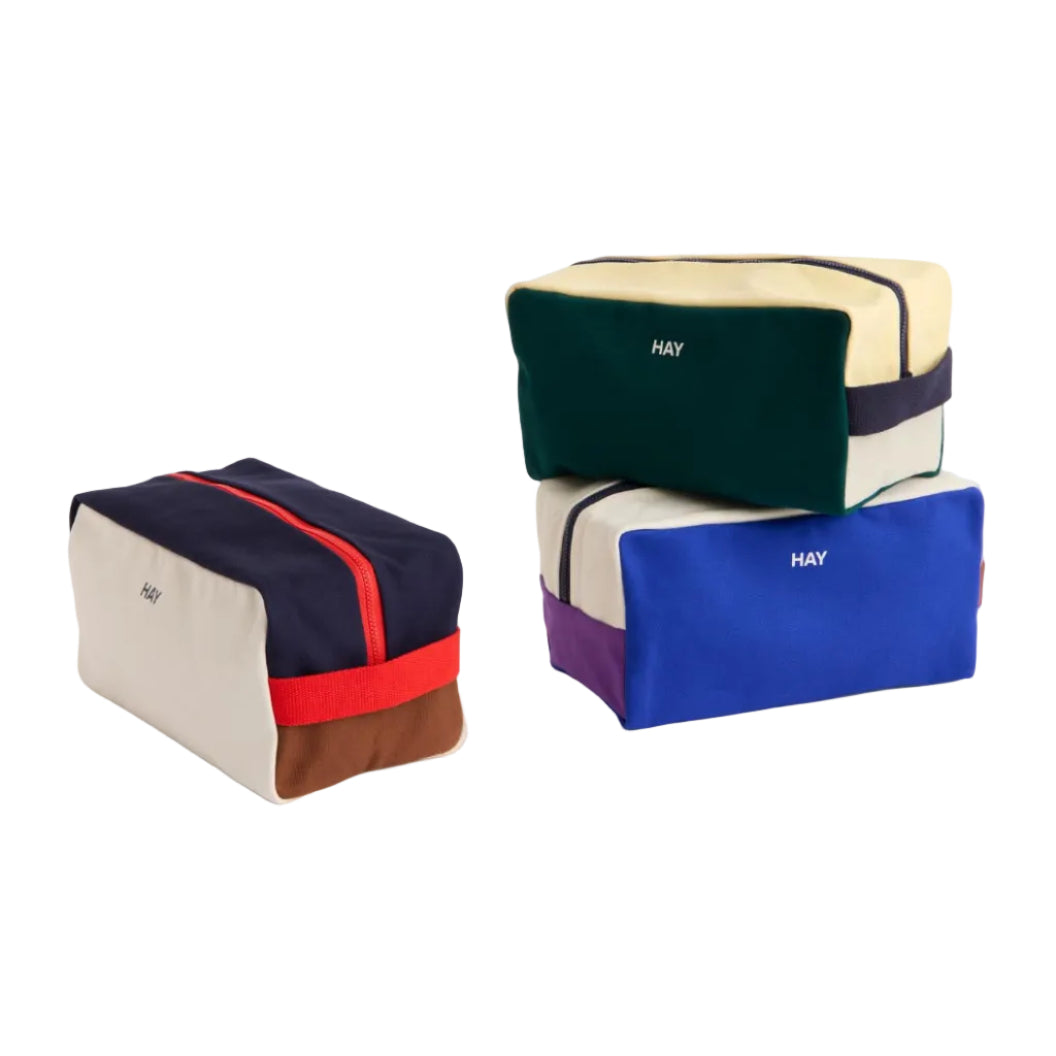 Multi Wash Bag, Medium, Electric Blue Multi