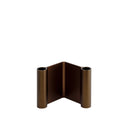 Pair Candleholder, 4" Brown