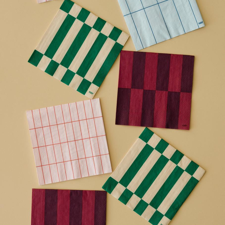 HAY pattern napkins, dinner