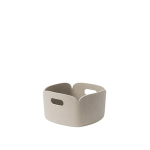 Restore Felt Square 11" Storage Basket, Sand