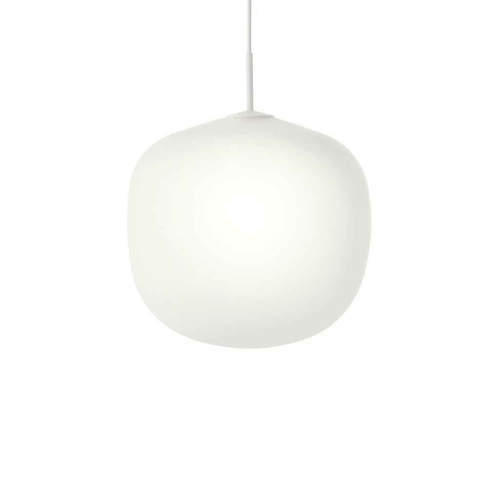 Rime Pendant Light, White, 17.7"