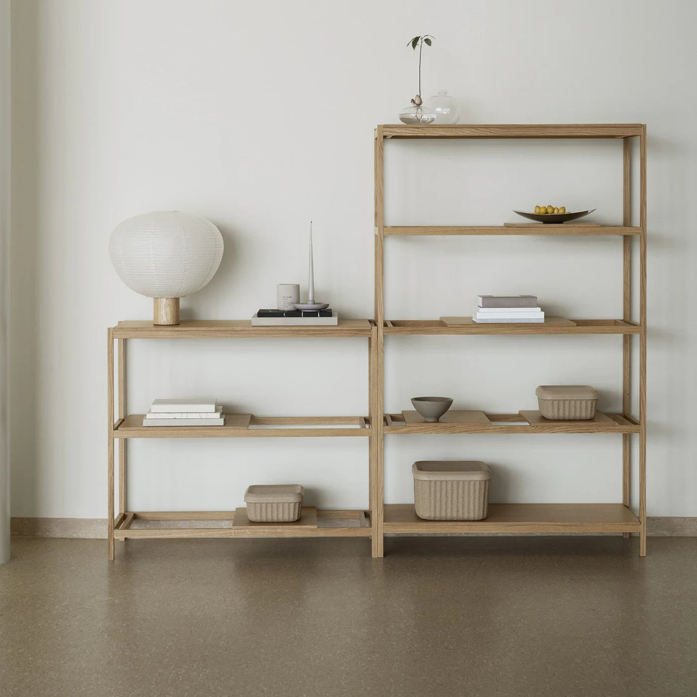 Sukoya shelf, natural oak, 3 shelf