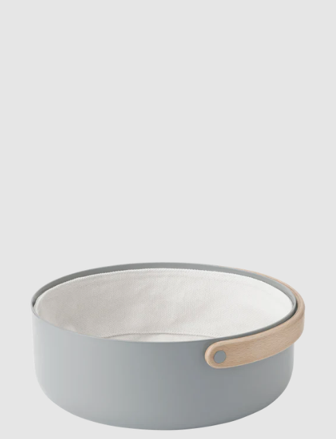 Emma Bread Basket, Grey