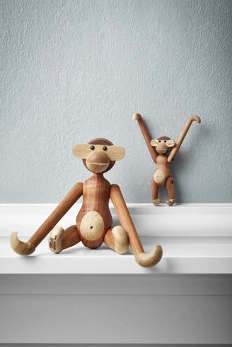 Kay Bojesen Mini Monkey, Teak/Limba