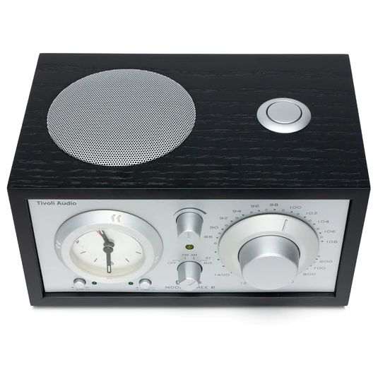 Model Three BT Clock Radio -  Black Ash / Silver