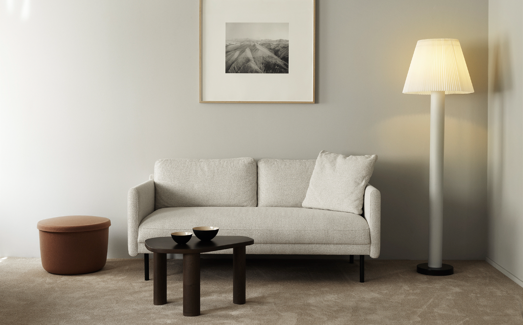 Hide Storage Pouf Small, Brown