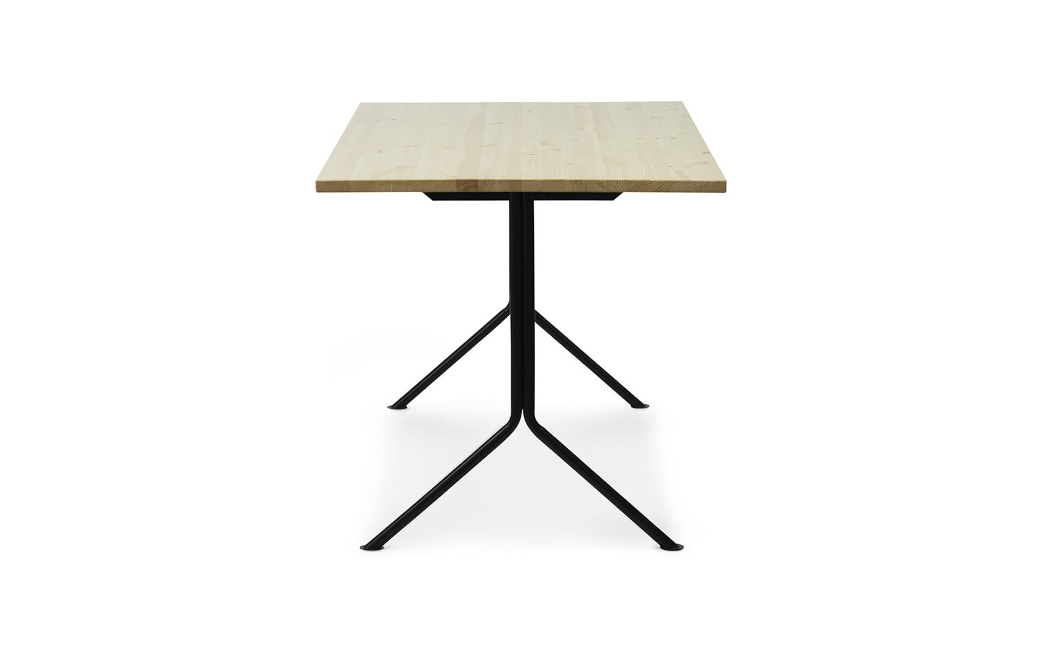 Kip Desk Black Legs, Pine Top