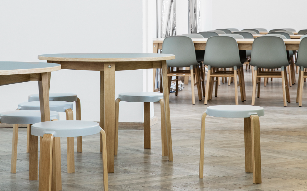 Tap Stool Oak, Grey