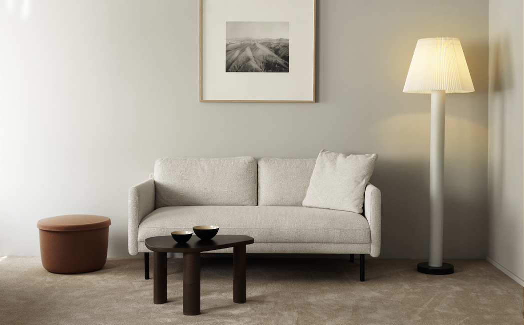 Sculp Coffee Table Small, Brown Stained Ash