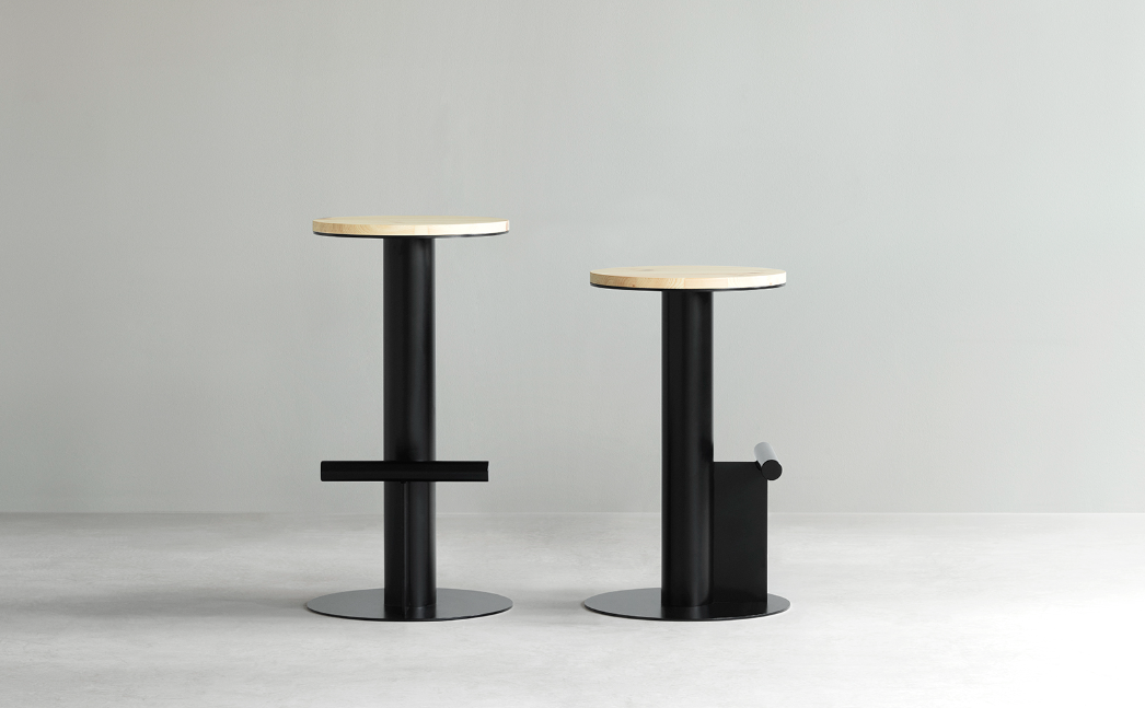 Pole Stool 65cm, Pine/Sand