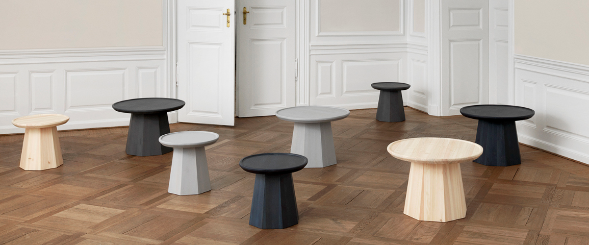 Pine Table Large, Dark Blue