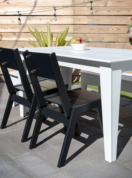 Alfresco Dining Chair, Solid Back, Leaf Green