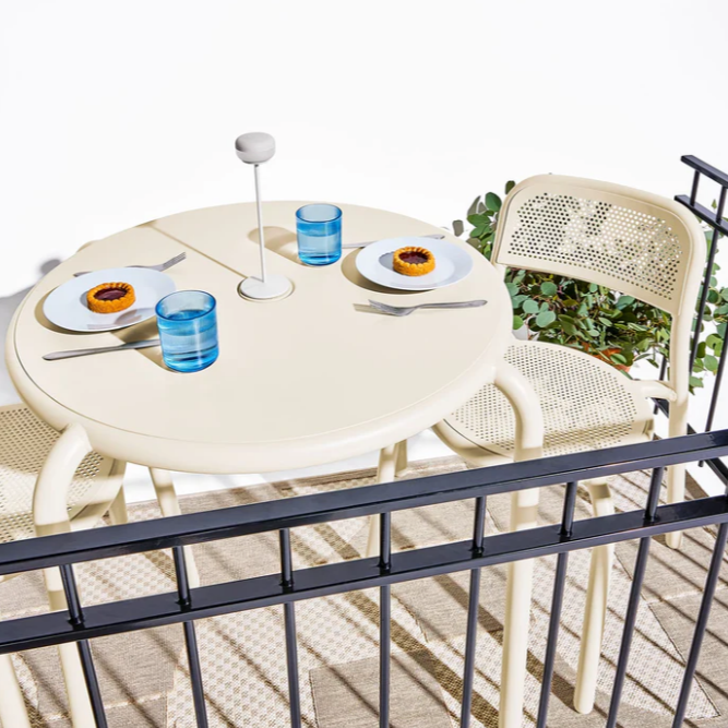 Toní Bistro Set Table + 2 Chairs, Anthracite