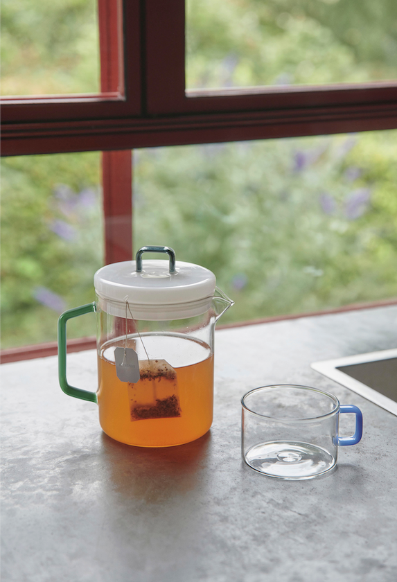 Brew Pot, Jade Light Blue