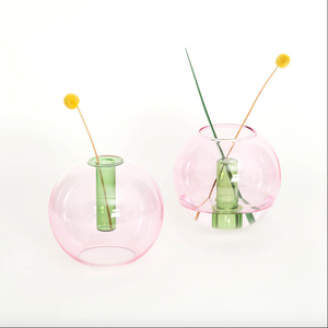 Bubble Vase - Med - Pink / Green