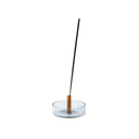 Duo Tone Glass Incense Holder, Smoke / Amber