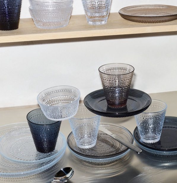 Kastehelmi Medium Plate 9.75” Clear