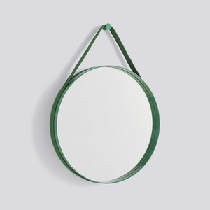 Strap Mirror, Green 50cm