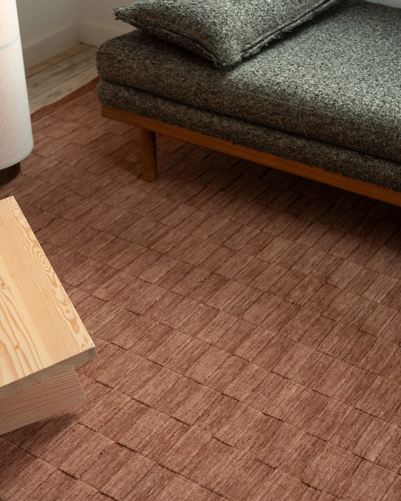 MK Tile Rug, 6"x9", Sumac