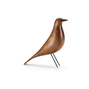 Eames House Bird, Walnut/Clear Varnish, 10.78" x 3.38" x 11"