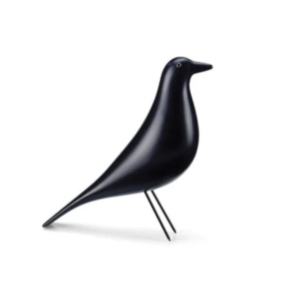 Eames House Bird, Alder/Black Lacquer, 11"x 3.25" x 11"